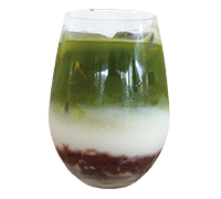 あんこ抹茶ラテ